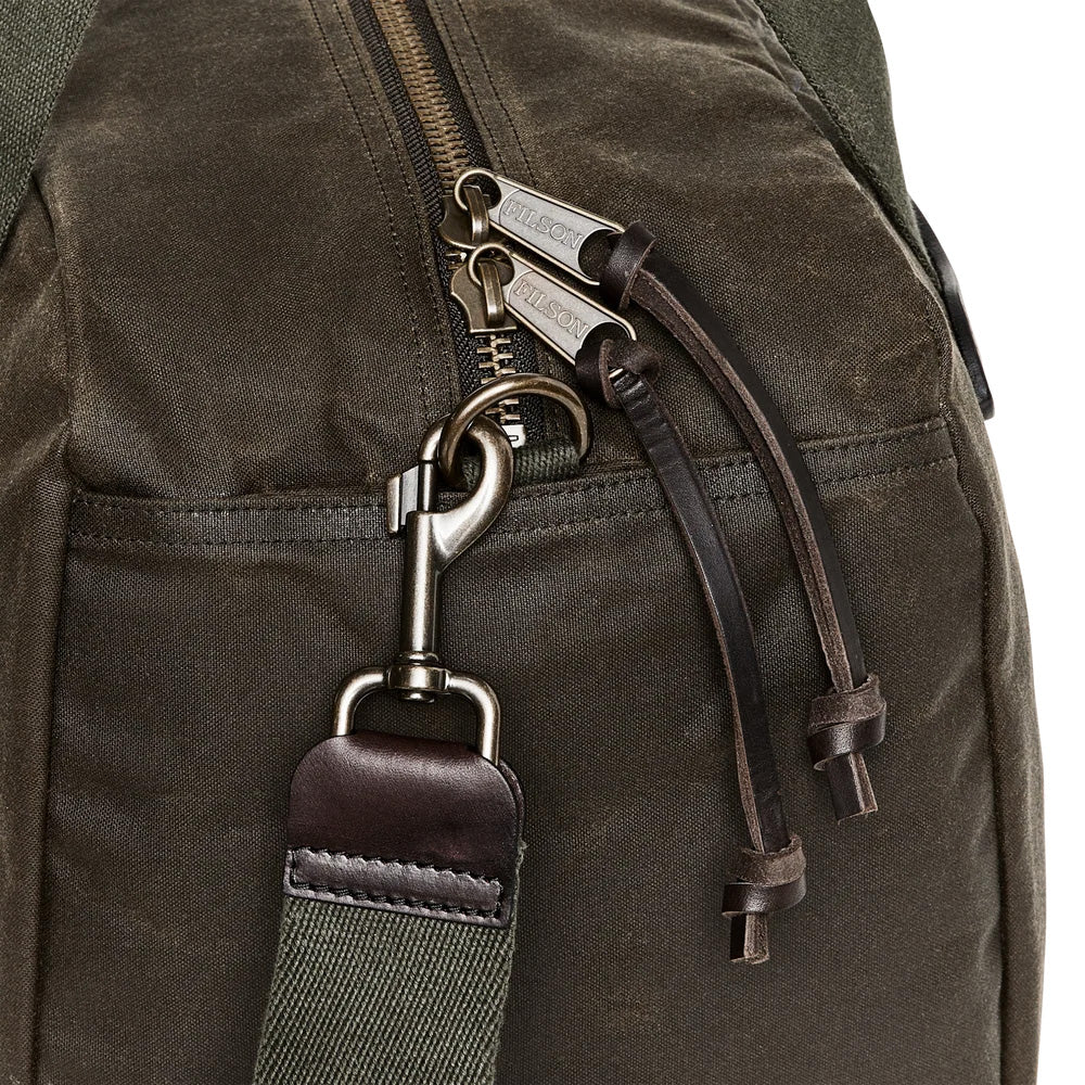 Small Tin Cloth Duffle Bag, Otter Green