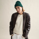Wool Beanie, Moss