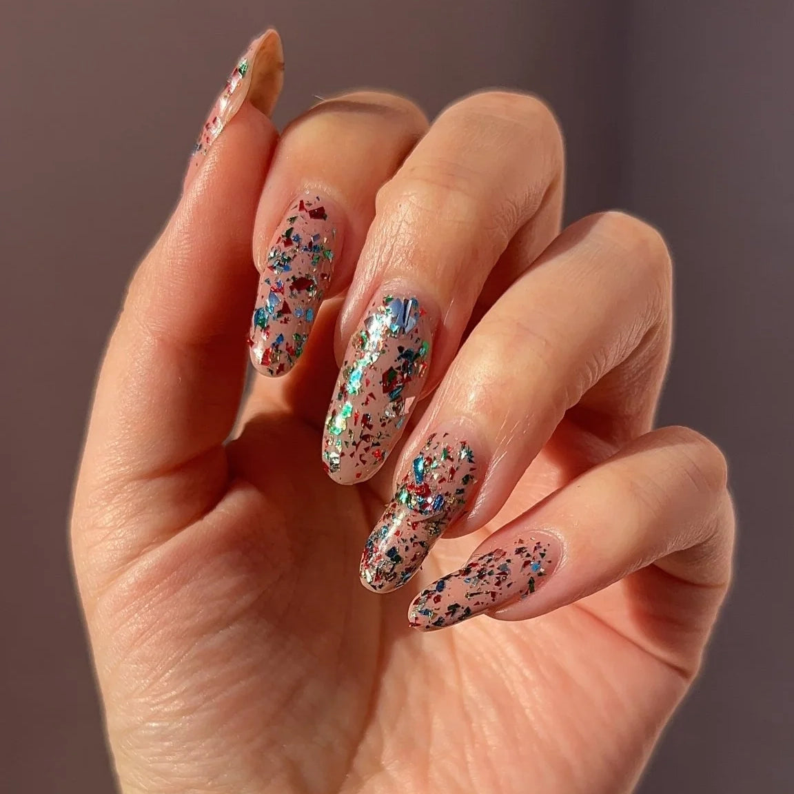 Broken Ornaments Glitter Topper Nail Polish