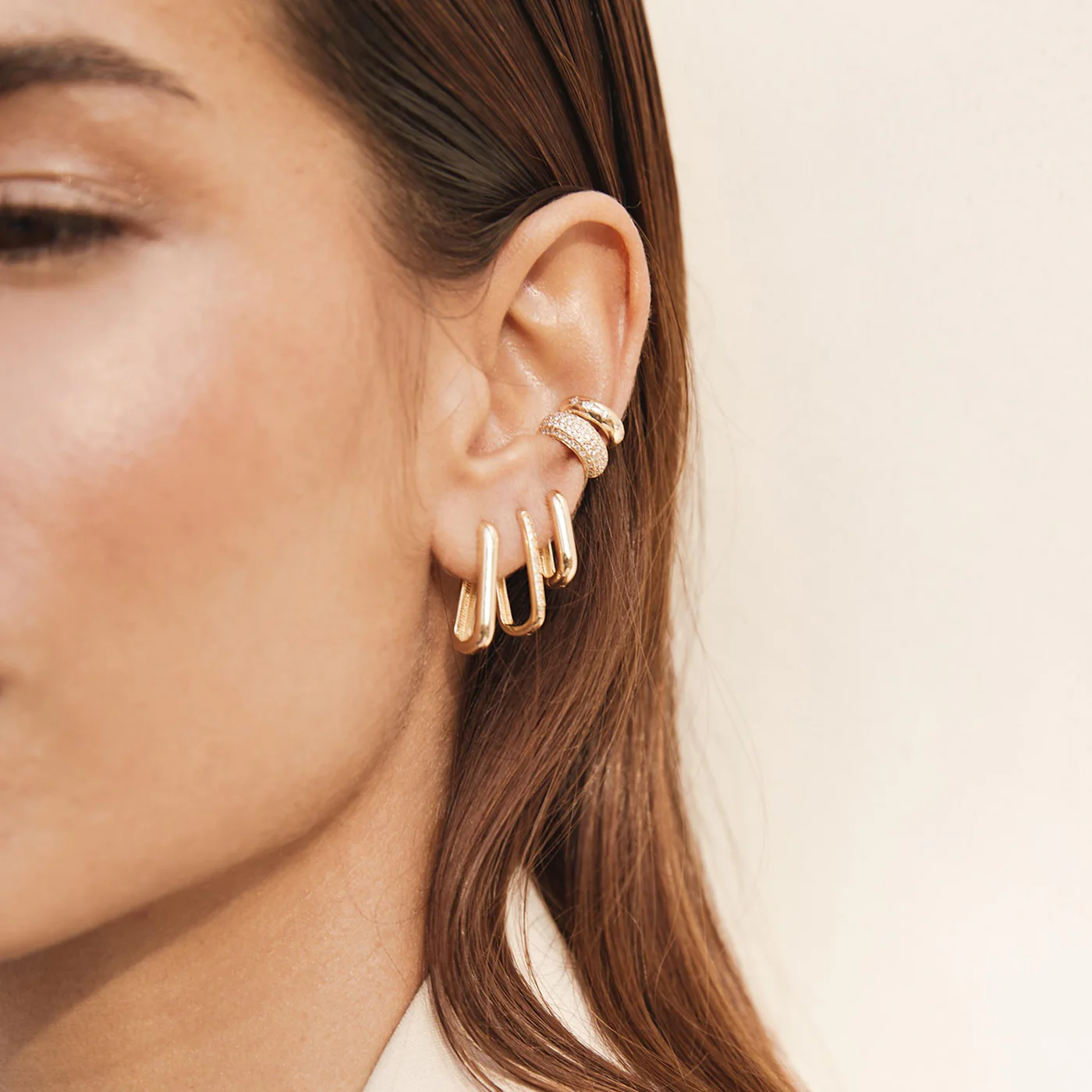 Zoe Chicco | 5 Diamond Chubby Ear Cuff (Single)
