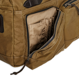 48 Hr Tin Cloth Duffle, Dark Tan and Brass