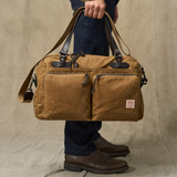 48 Hr Tin Cloth Duffle, Dark Tan and Brass