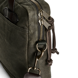 Tin Cloth Compact Briefcase, Otter Green