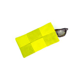 Sunglasses Case, Chartreuse Check Leather