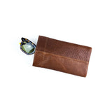 Sunglasses Case, Chocolate Leather