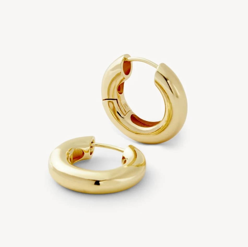 Chunky Hoops, Gold Plated