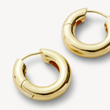 Chunky Hoops, Gold Plated