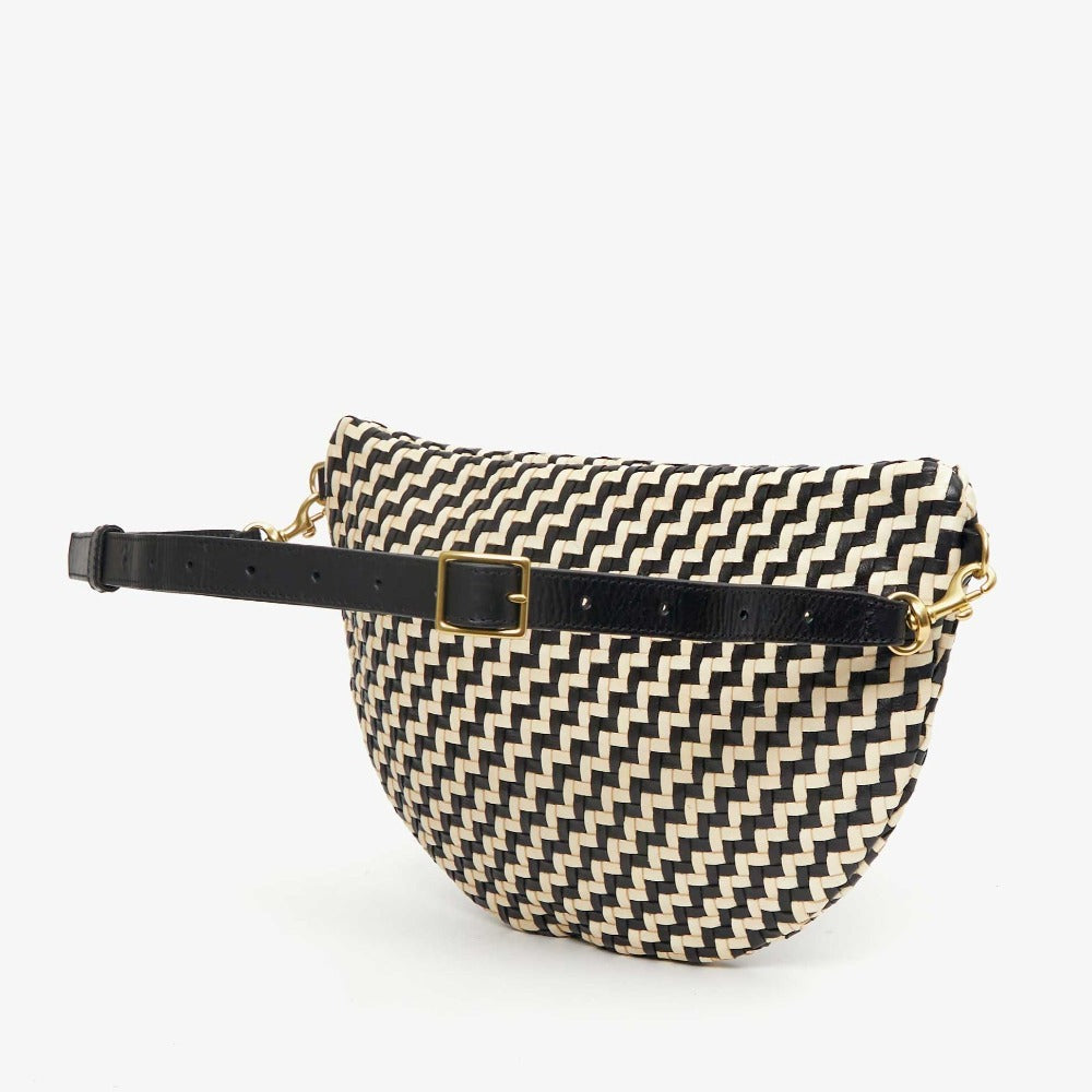 Grande Fanny, Black and Cream Woven Zig Zag