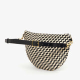 Grande Fanny, Black and Cream Woven Zig Zag