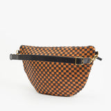 Grande Fanny, Woven Checker, Black / Natural