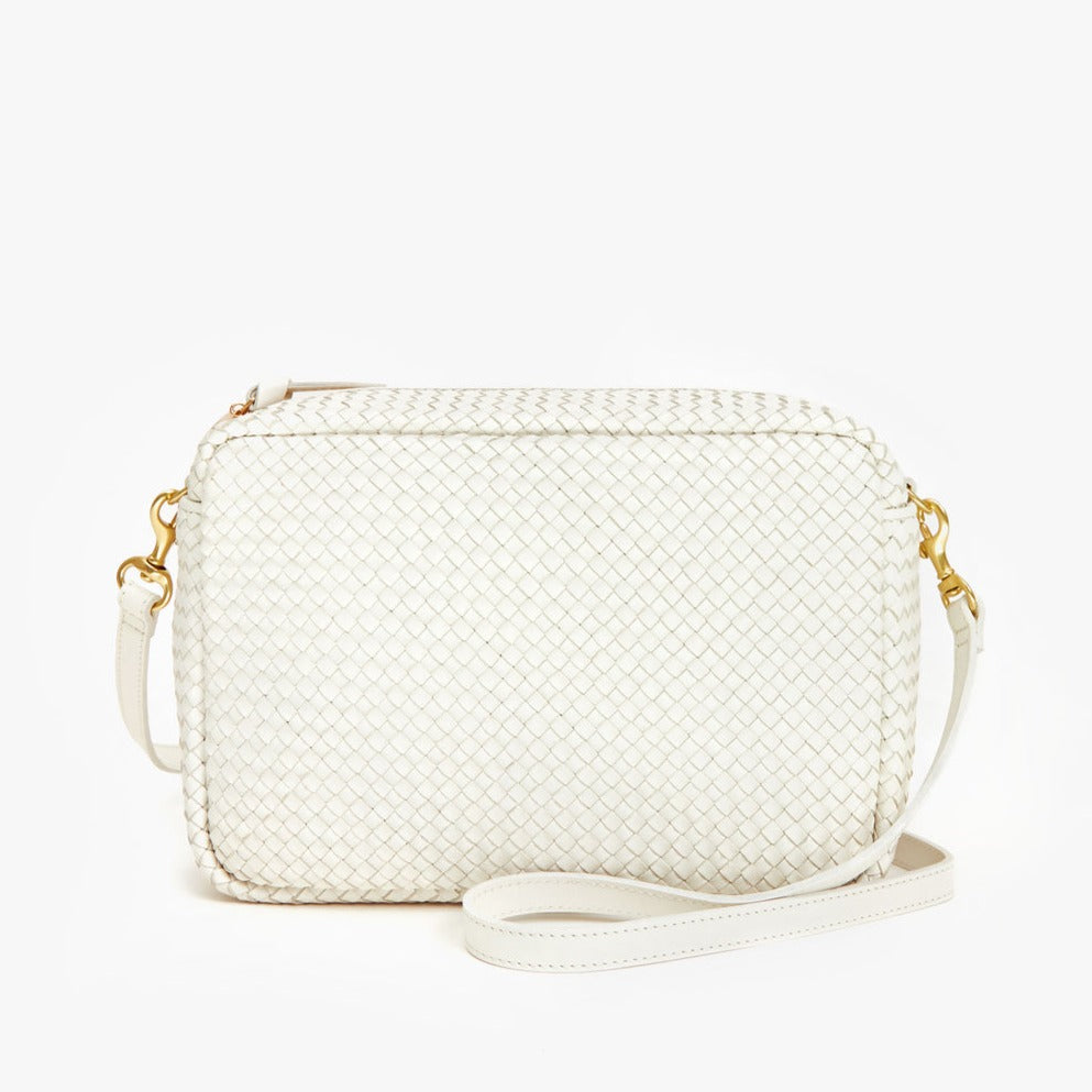 Clare V. Marisol Bag Brie Diagonal Woven