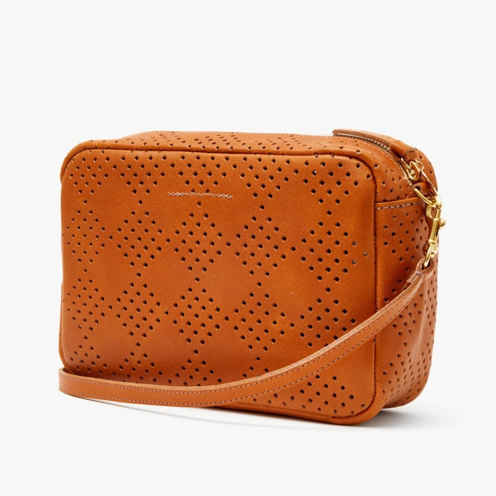 Clare V. | Marisol with Front Pocket, Lightweight Checker Perf