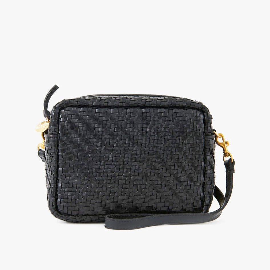 Midi Sac, Woven Zig Zag Black