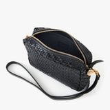 Midi Sac, Woven Zig Zag Black