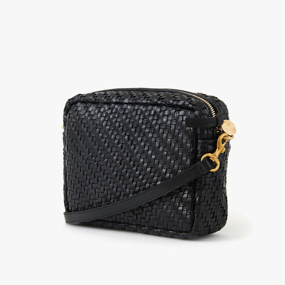 Midi Sac, Woven Zig Zag Black