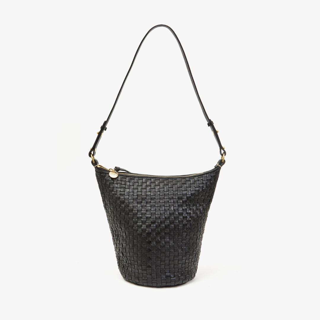 Petite Jeanne Bag, Black Woven Checker
