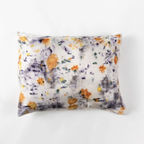 Floral Botanically Dyed Silk Pillowcase, Purple
