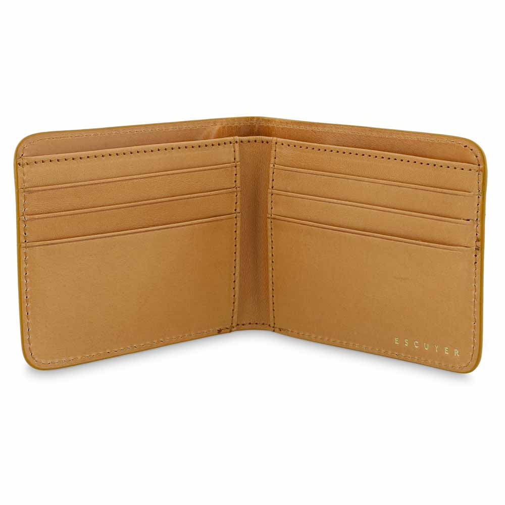 Billfold Wallet, Mustard/Natural
