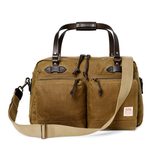 48 Hr Tin Cloth Duffle, Dark Tan and Brass