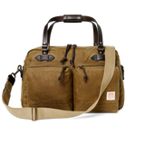 48 Hr Tin Cloth Duffle, Dark Tan and Brass