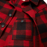 Mackinaw Wool Cruiser Jacket, Red/Black Plaid