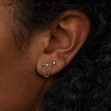 Linn Chain Stud Earring (Single)