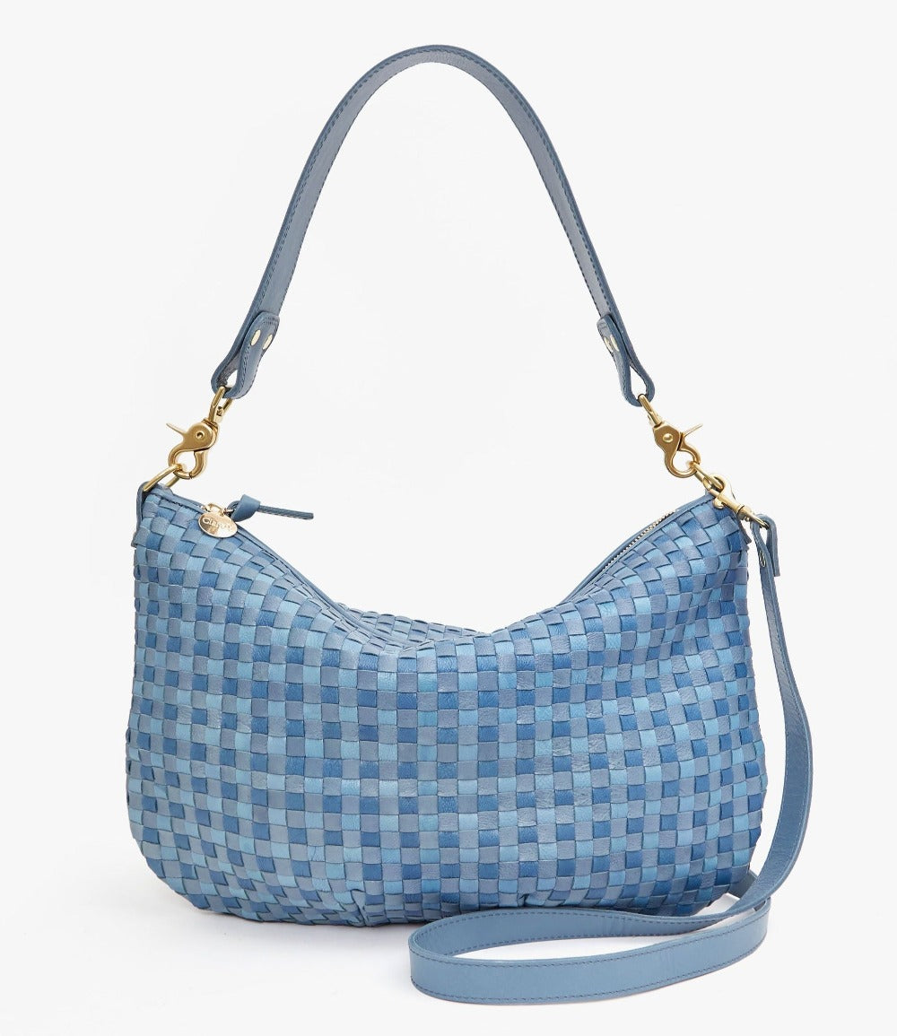 Moyen Messenger, Woven Checker Denim