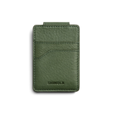 Shinola | Magnetic Money Clip Card Wallet, Evergreen