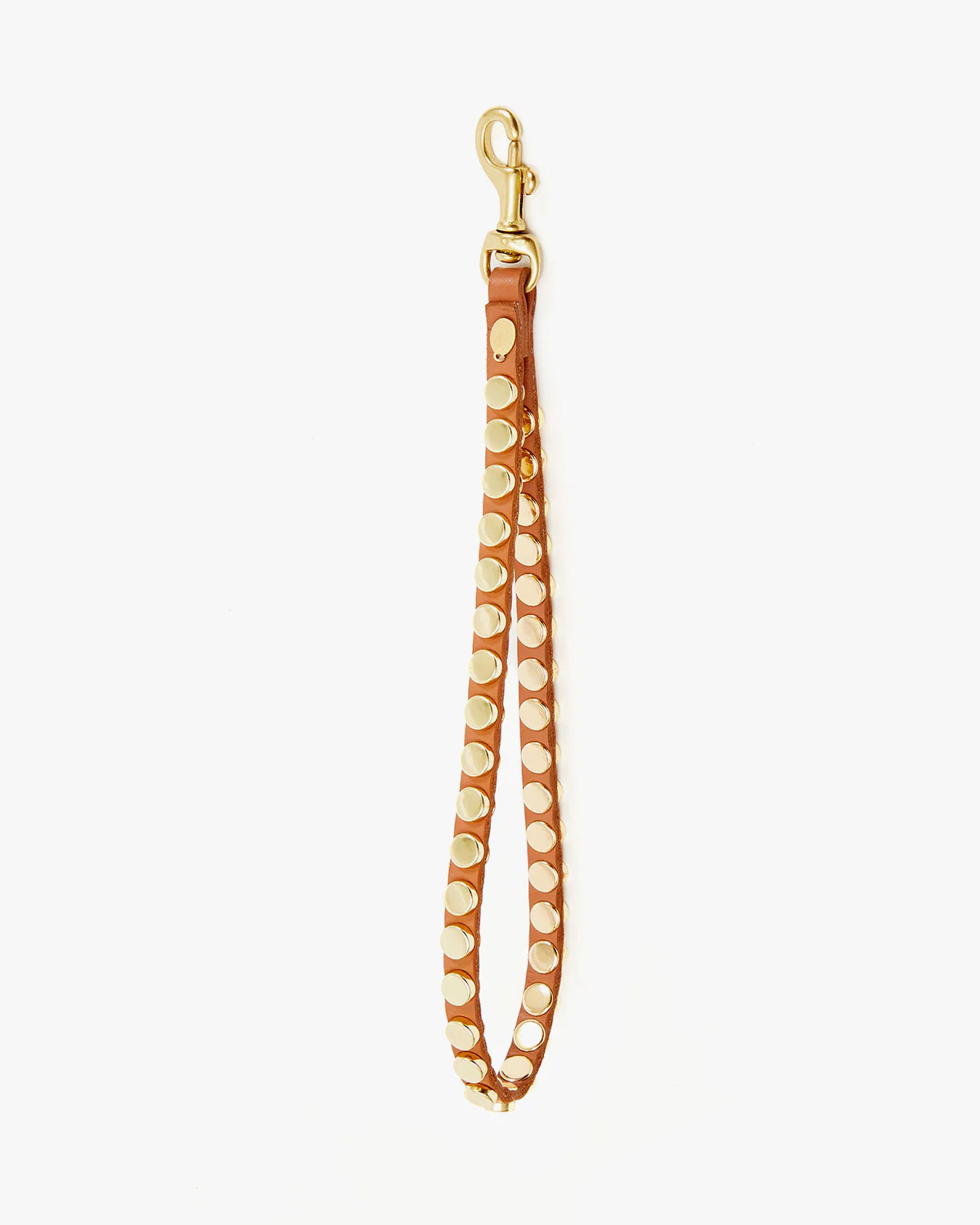 Wristlet Strap, Cuoio with Studs - Clare V.