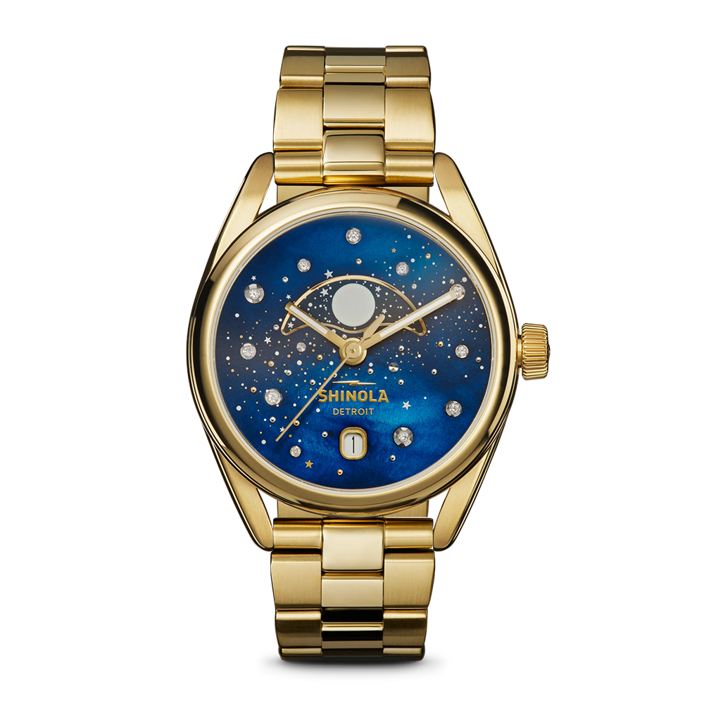 38mm Celestial Derby Moon-Phase Watch