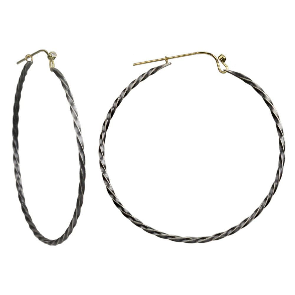 Sarah McGuire | Extra Large Twisted Bias Hoop Earrings