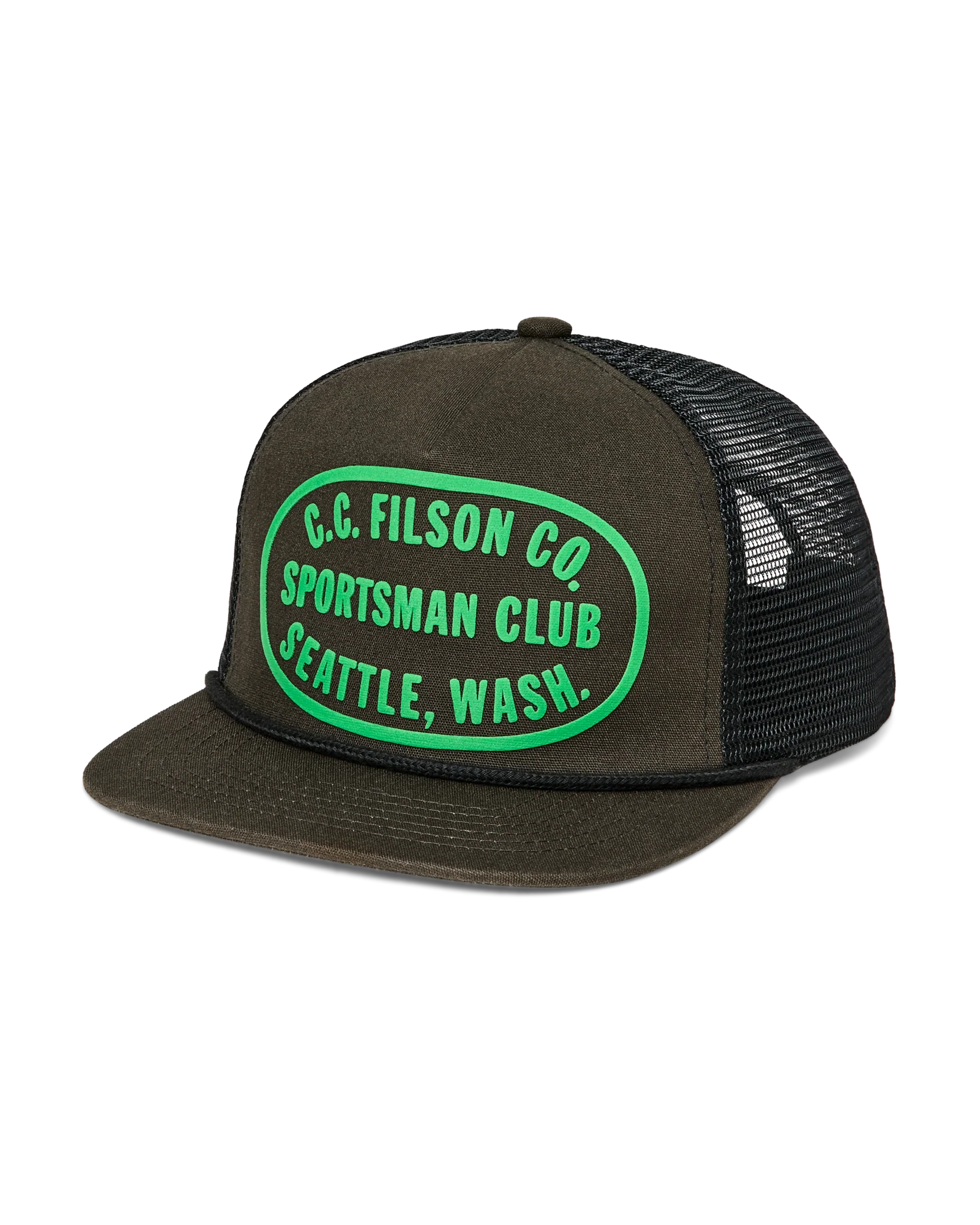 Scenic Trucker Mesh Cap, Dark Forest