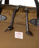 Tin Cloth Compact Briefcase, Dark Tan