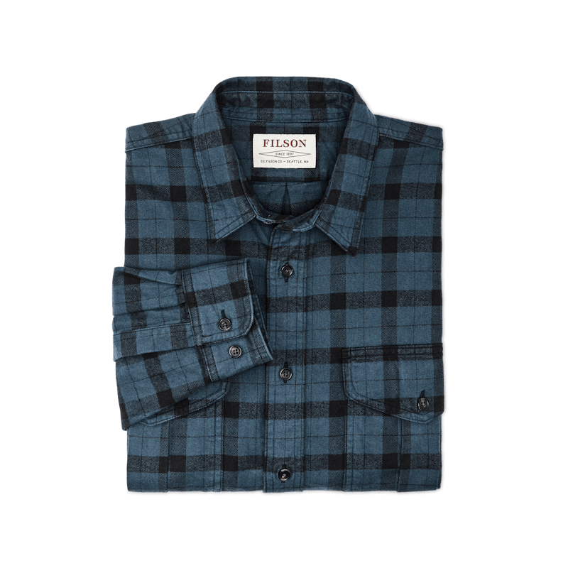Alaskan Guide Flannel Shirt, Midnight / Black