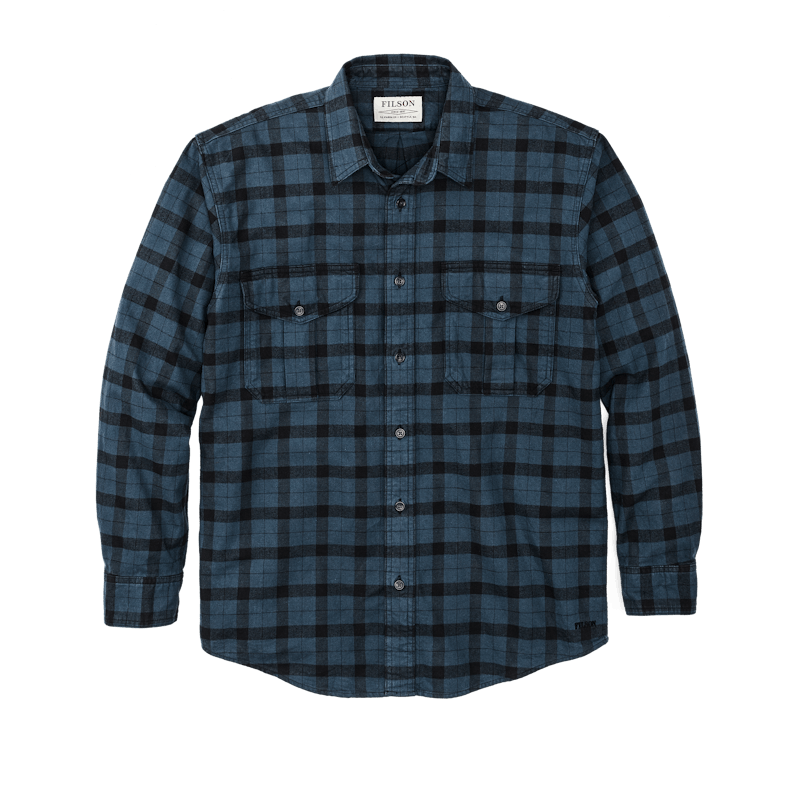 Alaskan Guide Flannel Shirt, Midnight / Black