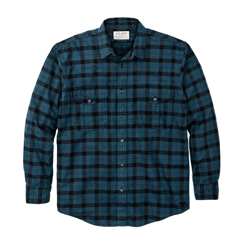 Alaskan Guide Flannel Shirt, Midnight / Black