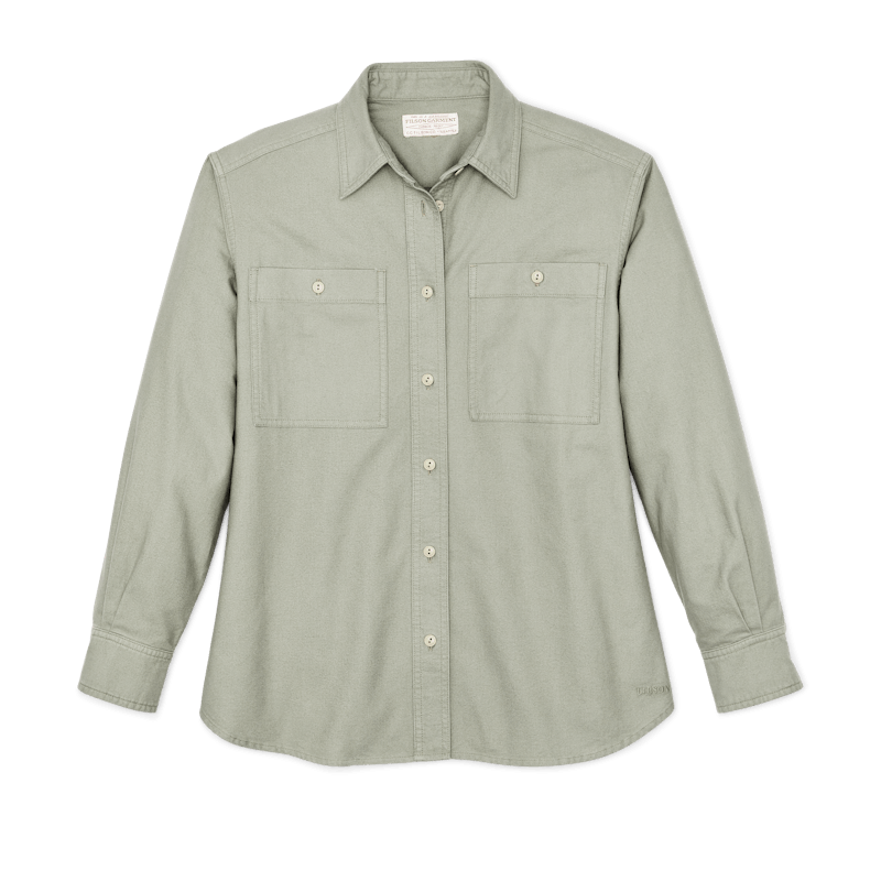 Filson Women's Field Chamois Shirt in Desert Sage Filson Women's Field Chamois Shirt in Desert Sage