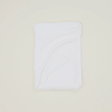 Simple Linen Throw Blanket, White