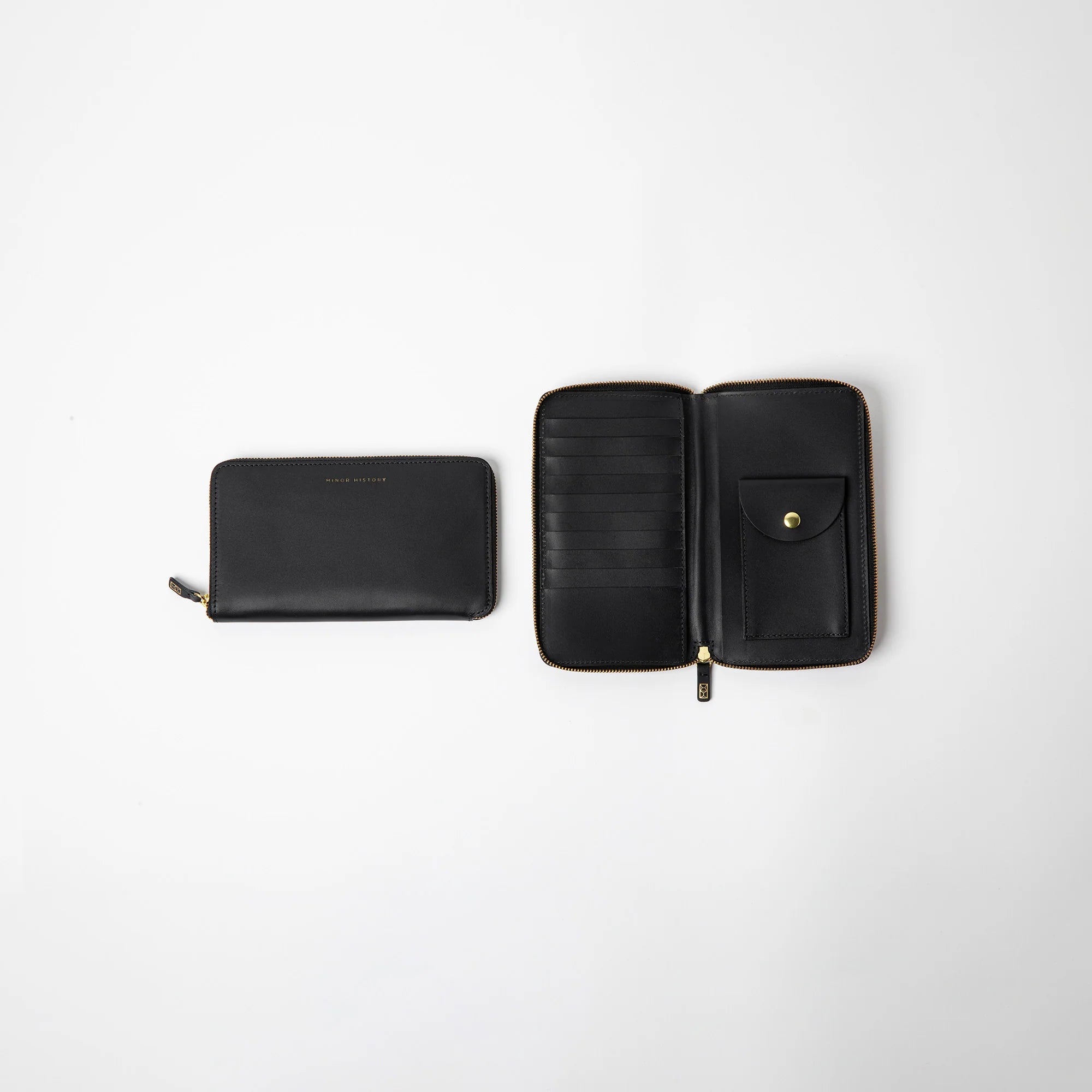 The Tall Coupe Leather Wallet, Black