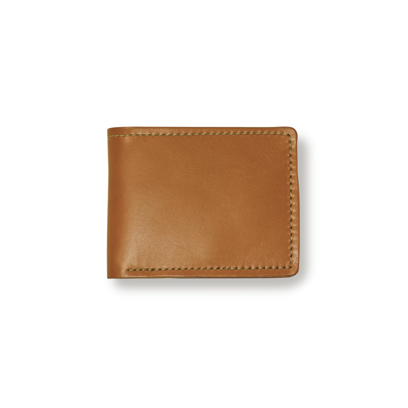 Bifold Leather Wallet, Tan