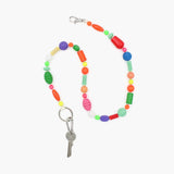 Long Perlenmix Keychain, Multicolor