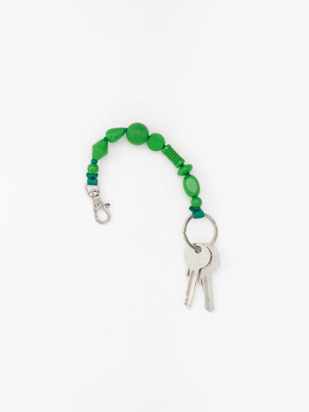 Short Perlenmix Keychain, Green