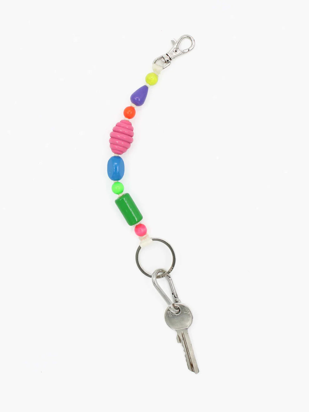 Short Perlenmix Keychain, Multicolor