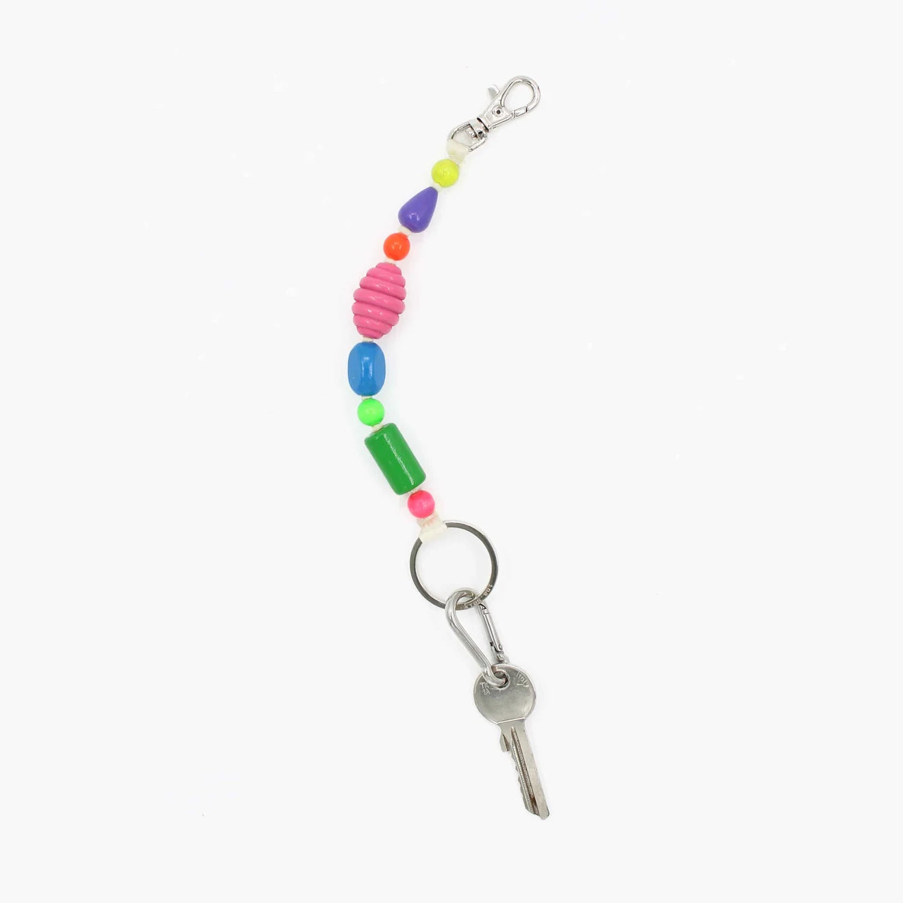 Short Perlenmix Keychain, Multicolor