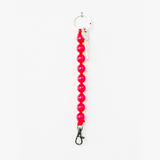 Big Short Perlen Keychain, Neon Pink