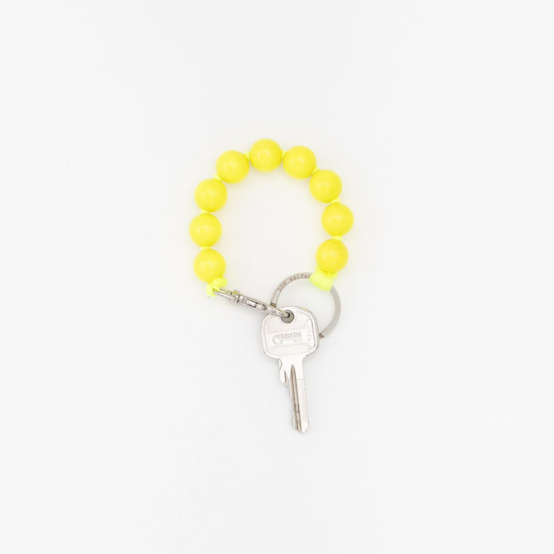 Big Short Perlen Keychain, Neon Yellow