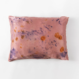 Floral Botanically Dyed Silk Pillowcase, Pink