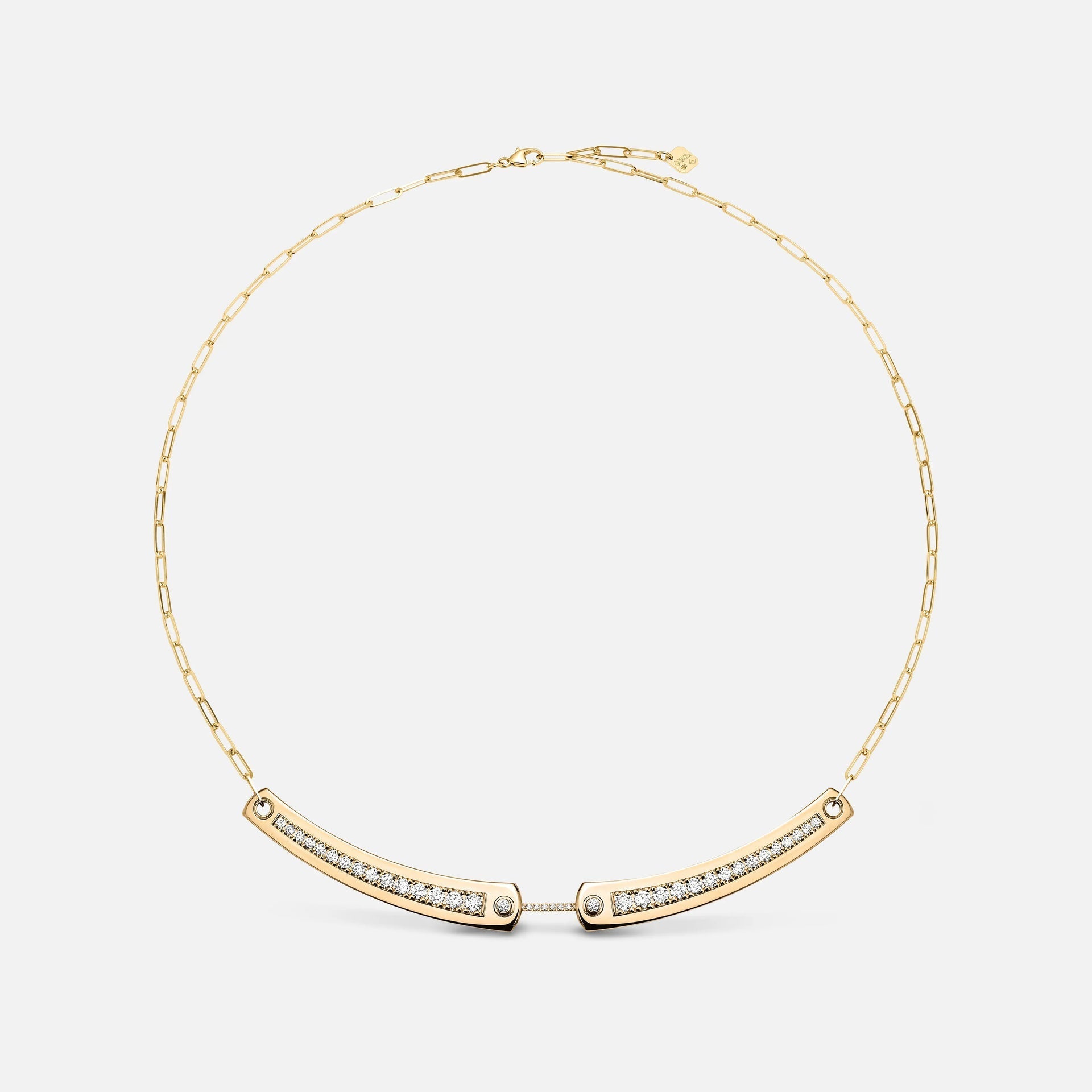 Tuxedo Mood Necklace with Diamonds