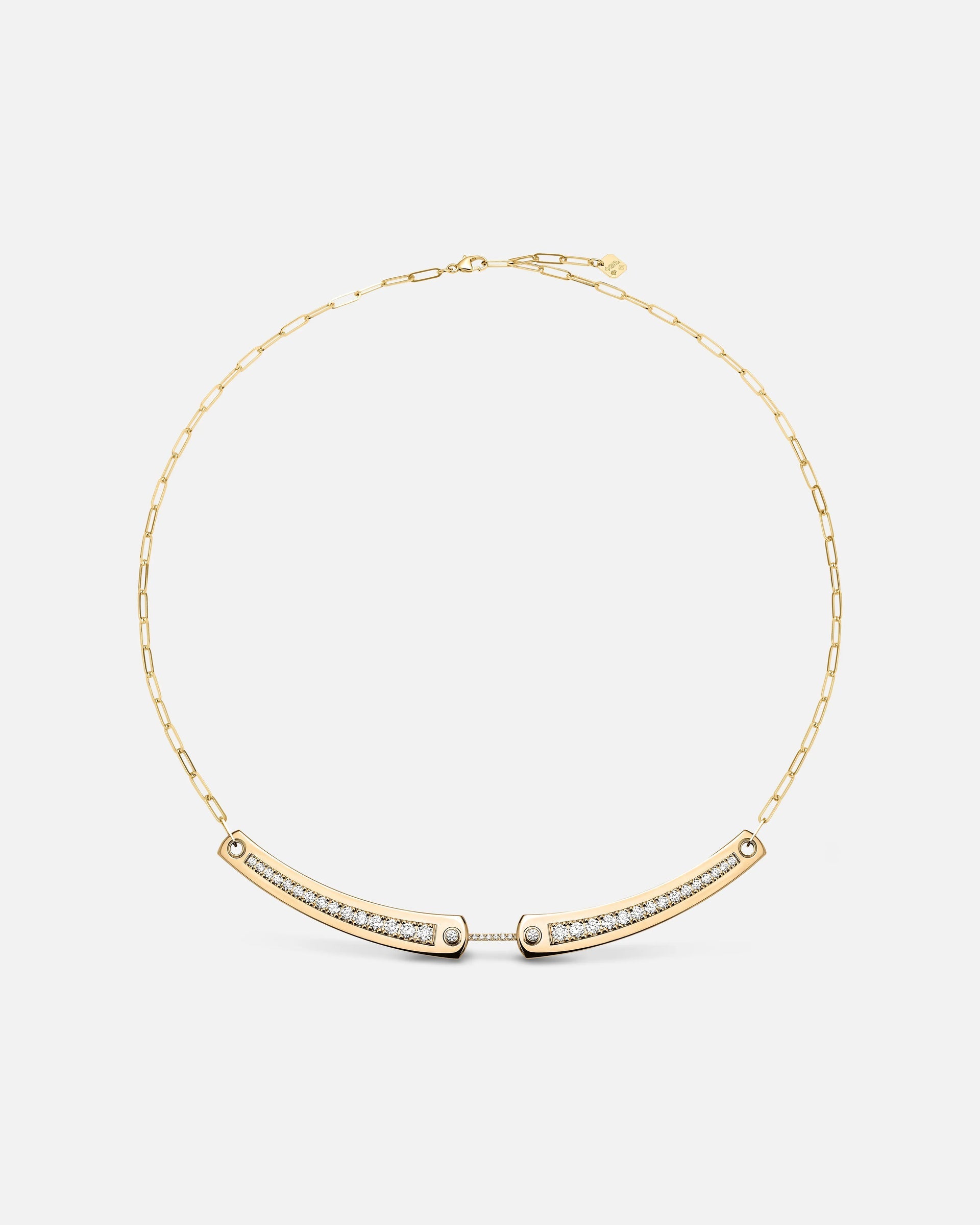 Tuxedo Mood Necklace with Diamonds