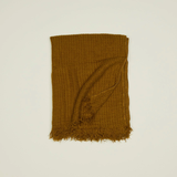 Simple Linen Throw Blanket, Bronze